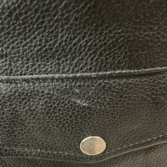 CUSTOM BILT BLACK LEATHER MOTORCYCLE MOTORS BIKER JACKET - SIZE SMALL - Picture 9 of 17